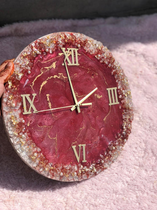 Resin wall clock